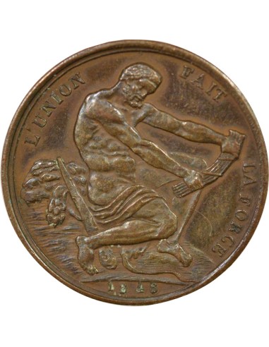 IIe République 1 jeton Cuivre 1848