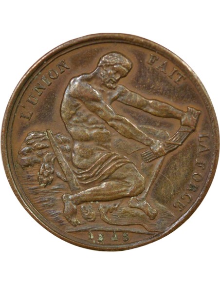 IIe République 1 jeton Cuivre 1848