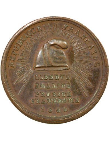 IIe République 1 jeton Cuivre 1848