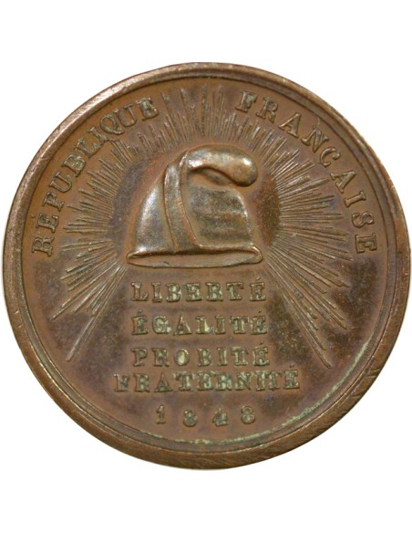 IIe République 1 jeton Cuivre 1848