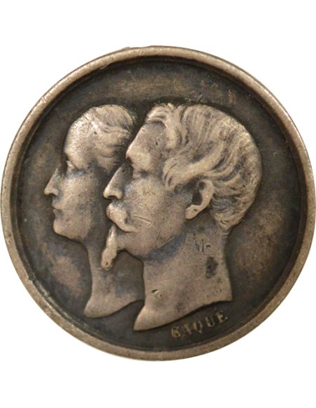 Louis-Napoléon Bonaparte Baptême quinaire Argent 1856