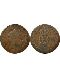 Louis XVI A l'Ecu 1 sol Cuivre 1791 A - Paris