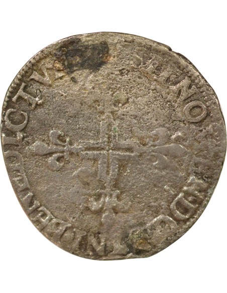 Henri III Parisis 1 double sol parisis Argent 1581 O Riom