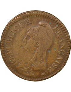 Grand Module 1 décime Cuivre An 7 (1798-1799) A - Paris 2