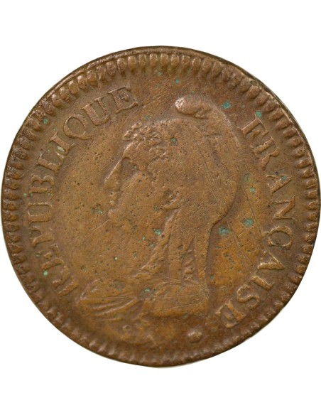 Grand Module 1 décime Cuivre An 7 (1798-1799) A - Paris