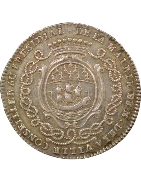 Pierre de la Ville de Chambardet Maire de Nantes 1 jeton Argent 1773