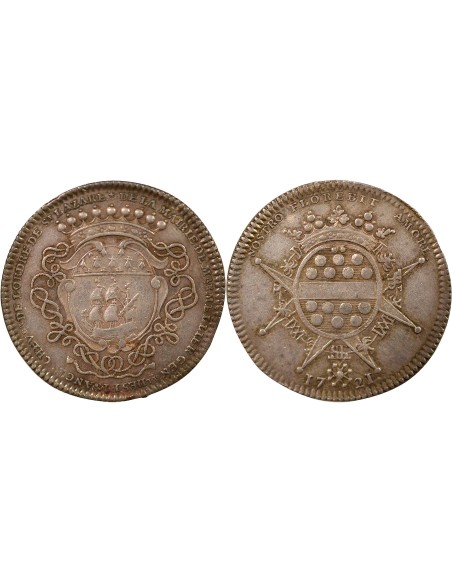 Gérard Mellier 1 jeton Argent 1721