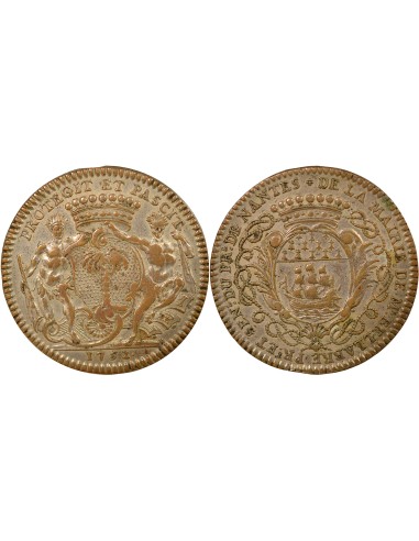 Mathurin Bellabre Maire de Nantes 1 jeton Argent 1752