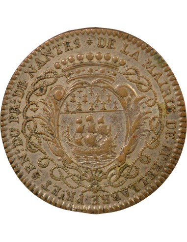 Mathurin Bellabre Maire de Nantes 1 jeton Argent 1752
