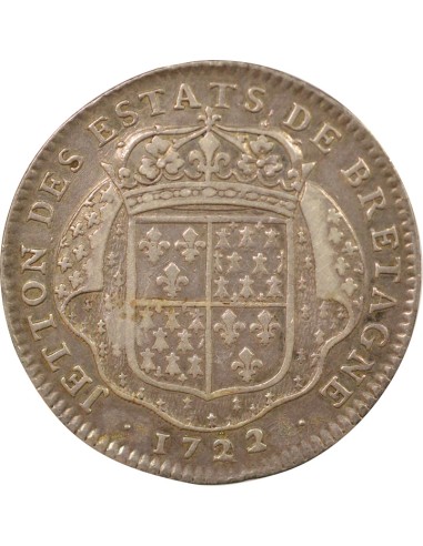 Louis XV Etats de Bretagne Argent 1722
