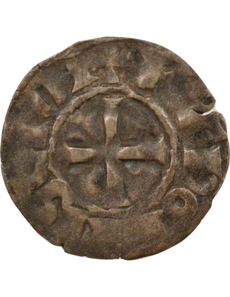 Duché de Bretagne 1 denier Billon 1186-1206 9 Rennes