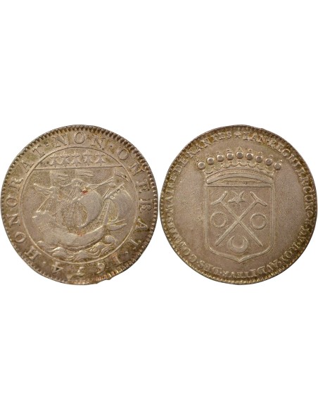 Jean Régnier Maire de Nantes 1 jeton Argent 1674 T Nantes
