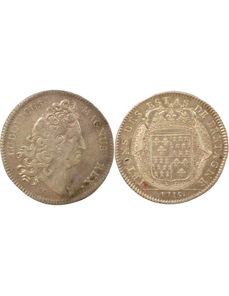 Louis XIV Etats de Bretagne Argent 1715