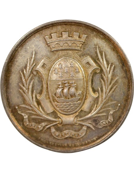 Tribunal de Commerce de Nantes 1 jeton Argent 1860-1879 T Nantes