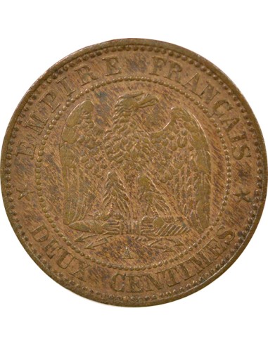 Napoléon III Tête Laurée 2 centimes Bronze 1861 A - Paris