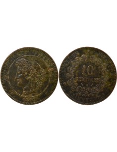 IIIe République 10 centimes Bronze 1890 A - Paris