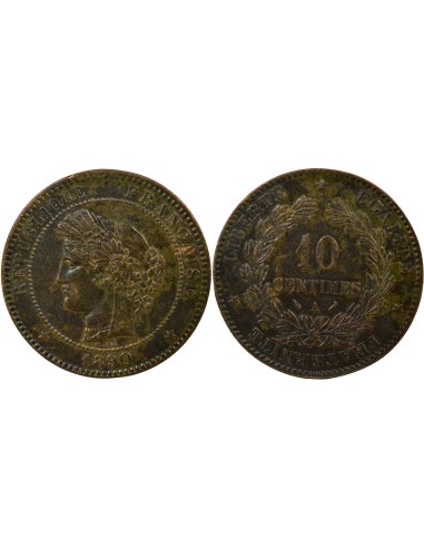 IIIe République 10 centimes Bronze 1890 A - Paris