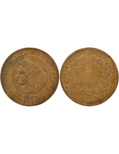 Céres - Demeter Cérès 5 centimes Bronze 1887 A - Paris