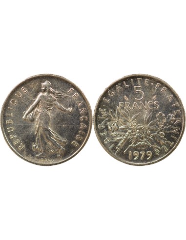 Semeuse 5 francs Cupronickel 1979 Pessac