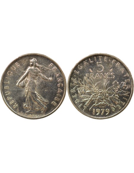 Semeuse 5 francs Cupronickel 1979 Pessac