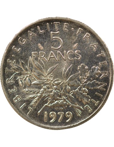 Semeuse 5 francs Cupronickel 1979 Pessac