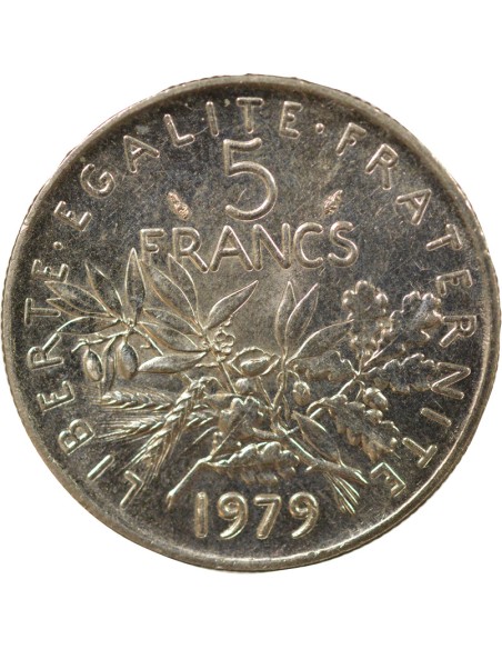 Semeuse 5 francs Cupronickel 1979 Pessac
