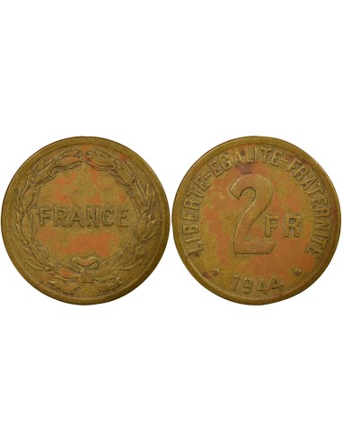 France Libre 2 francs Bronze-Alu 1944 Philadelphie