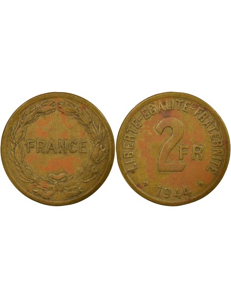 France Libre 2 francs Bronze-Alu 1944 Philadelphie