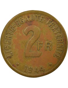 France Libre 2 francs Bronze-Alu 1944 Philadelphie 2
