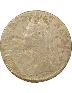 Louis XV Au Buste Habillé 1 ecu Argent 1738 C Caen 2