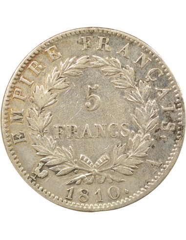 Roi d'Italie Empire 5 francs Argent 1810 A - Paris