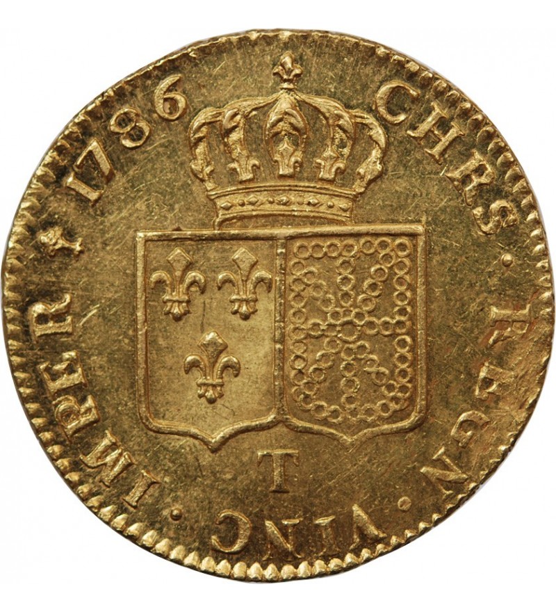 LOUIS XVI - DOUBLE LOUIS D'OR 1786 T NANTES