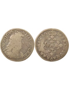Louis XIV Des Traitants 4 sols Argent 1676 A - Paris
