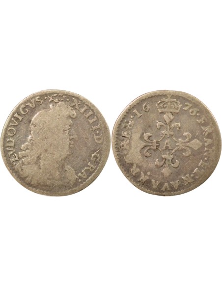 Louis XIV Des Traitants 4 sols Argent 1676 A - Paris