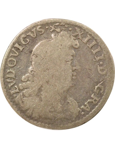 Louis XIV Des Traitants 4 sols Argent 1676 A - Paris