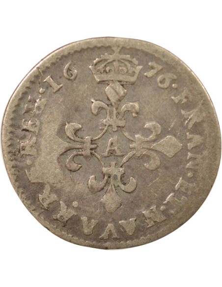 Louis XIV Des Traitants 4 sols Argent 1676 A - Paris