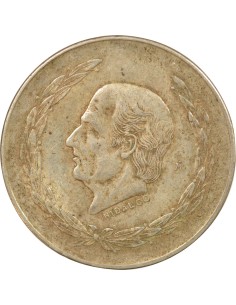 Mexique 5 pesos Argent 1953 Mo Mexico City 2