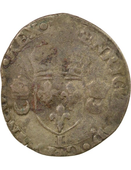 Henri II Aux Croissants 1 douzain Billon 1550-1556 I Limoges