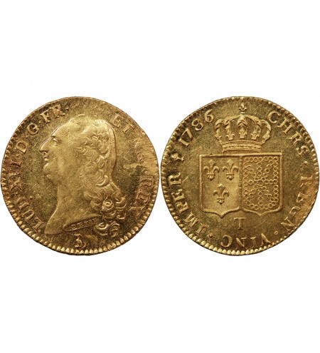 LOUIS XVI - DOUBLE LOUIS D'OR 1786 T NANTES