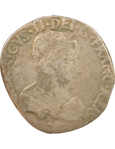 Henri II Au nom de Henri II 1 teston Argent 1560 Grenoble