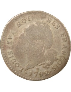 Louis XVI Au Génie 30 sols Argent 1792 I Limoges 2