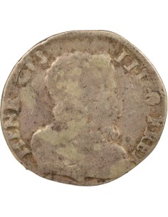 Henri II Type 1 1 teston Argent 1559 H La Rochelle 2