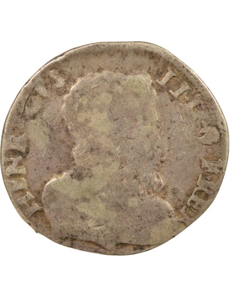 Henri II Type 1 1 teston Argent 1559 H La Rochelle