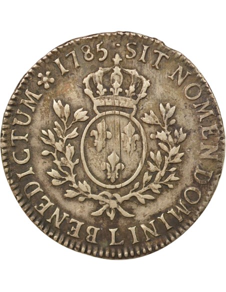 Louis XVI Au Buste Habillé ecu Argent 1785 L Bayonne