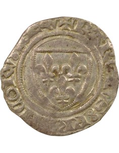 Charles VI Guénar 1 blanc guénar Billon 1411-1422 Tournai 2