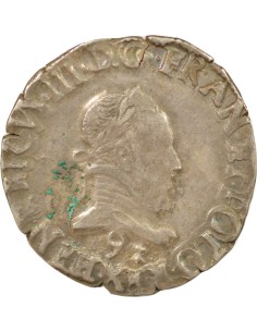 Henri III 4e Tyoe 1/2 teston Argent 1575 9 Rennes 2