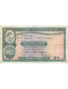 Hong-Kong 10 dollars 1977