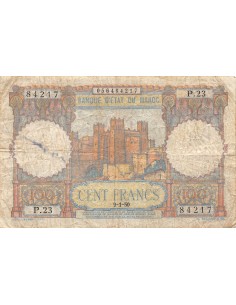 Maroc 100 francs 1950