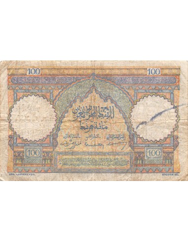 Maroc 100 francs 1950