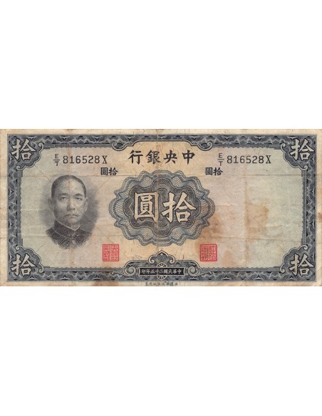 Chine 10 yuan 1936
